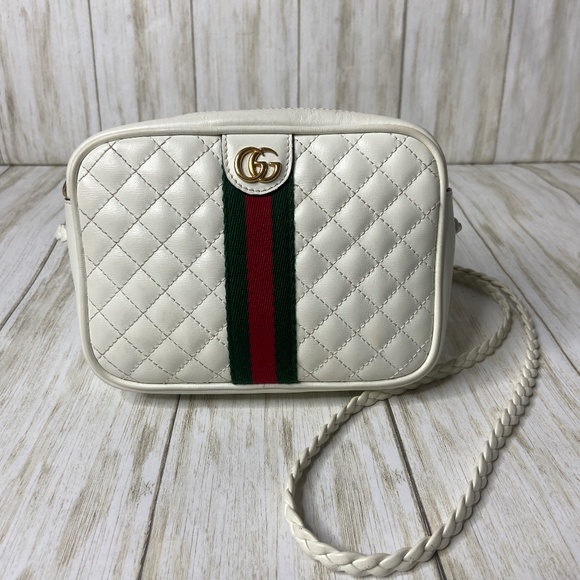 GUCCI QUILTED TRAPUNTATA CROSSBODY - Picture 1 of 10